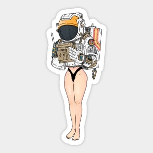 astronaut & legstronaut. space suit. Sticker